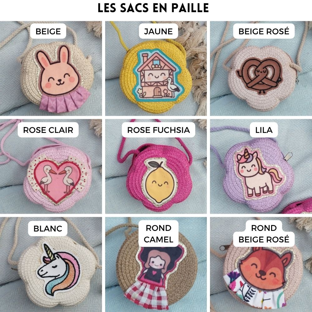 Mini sac en paille Citron – Image 3