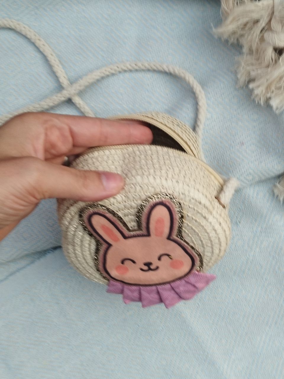 Mini sac en paille Citron – Image 4